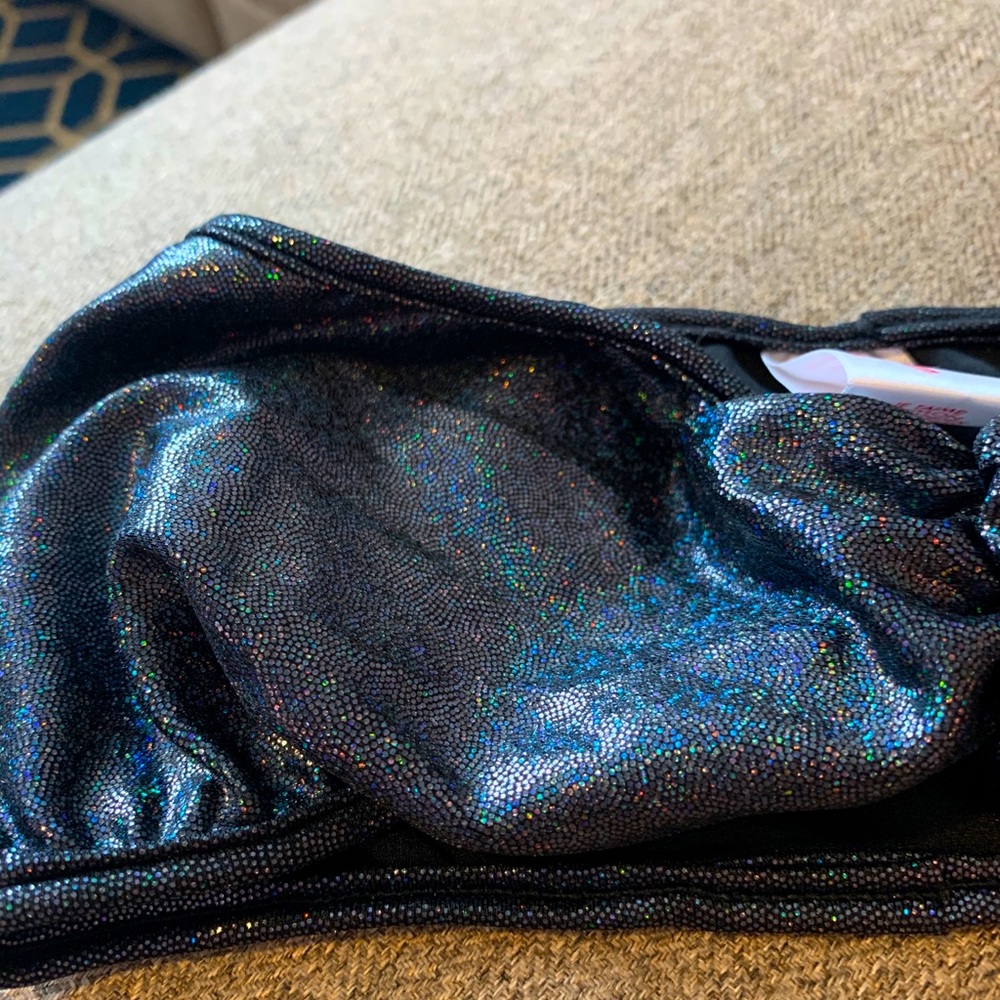 Holographic black bandeau - small